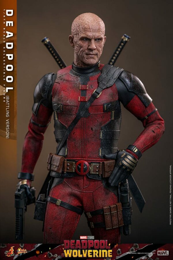 MARVEL – Figurine 1/6 Movie Masterpiece Deadpool Battling Version (Deadpool & Wolverine) 31 cm – Image 11