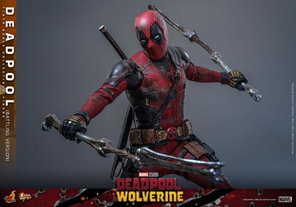 MARVEL – Figurine 1/6 Movie Masterpiece Deadpool Battling Version (Deadpool & Wolverine) 31 cm – Image 16
