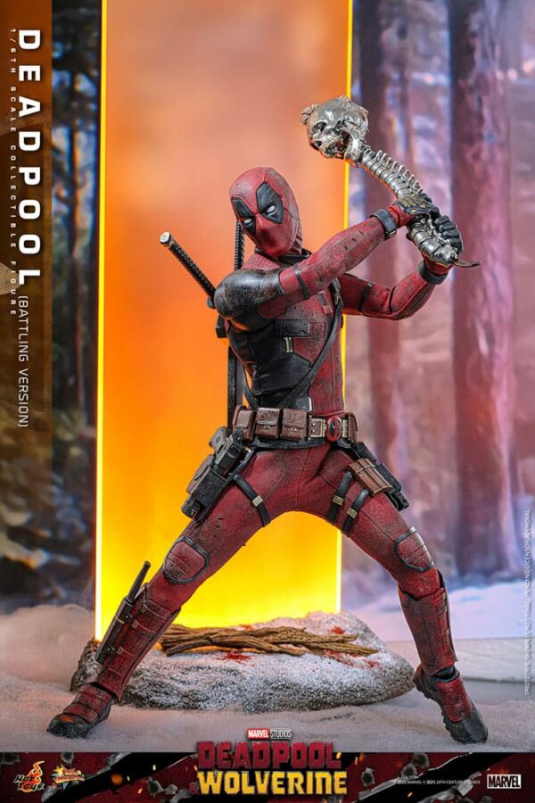 MARVEL – Figurine 1/6 Movie Masterpiece Deadpool Battling Version (Deadpool & Wolverine) 31 cm – Image 18