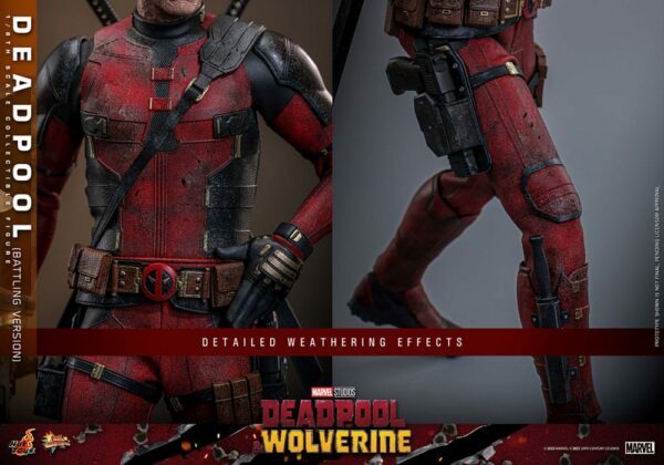 MARVEL – Figurine 1/6 Movie Masterpiece Deadpool Battling Version (Deadpool & Wolverine) 31 cm – Image 20