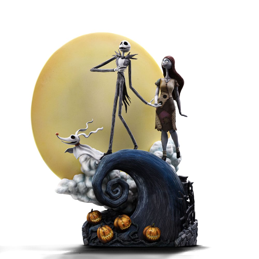 tatuette 1/10 Art Scale Jack Skellington, Sally et Zero (L’Étrange Noël de Monsieur Jack)