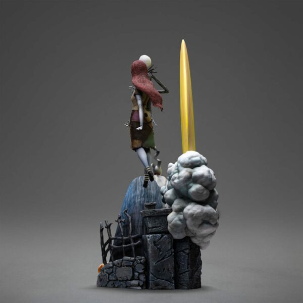 L’ÉTRANGE NOËL DE MONSIEUR JACK – Statuette 1/10 Deluxe Art Scale Jack Skellington Sally & Zero 39 cm – Image 5