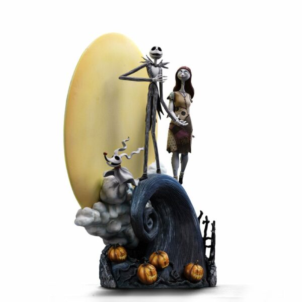 L’ÉTRANGE NOËL DE MONSIEUR JACK – Statuette 1/10 Deluxe Art Scale Jack Skellington Sally & Zero 39 cm – Image 16