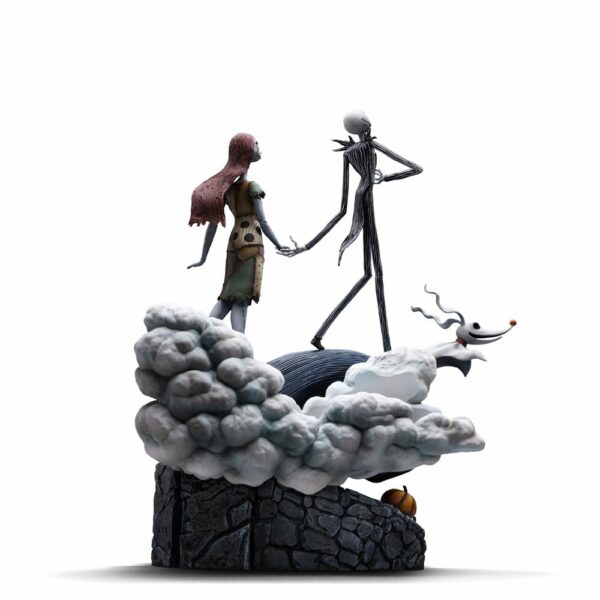 L’ÉTRANGE NOËL DE MONSIEUR JACK – Statuette 1/10 Deluxe Art Scale Jack Skellington Sally & Zero 39 cm – Image 19