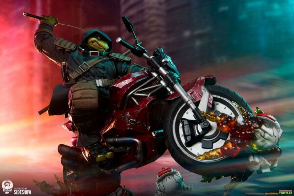 LES TORTUES NINJA – Statuette 1/4 The Last Ronin on Bike 53 cm – Image 3