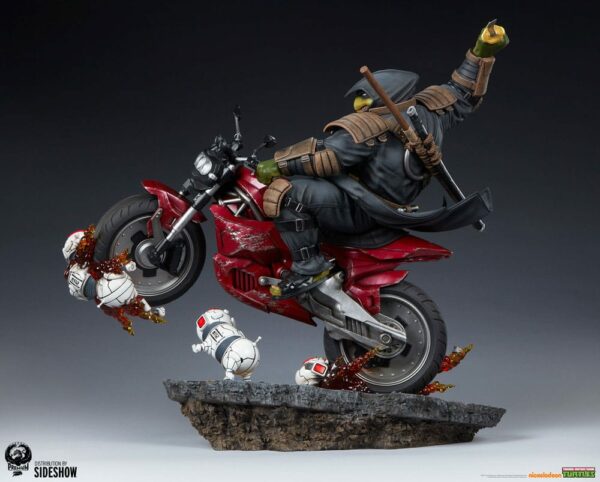 LES TORTUES NINJA – Statuette 1/4 The Last Ronin on Bike 53 cm – Image 7