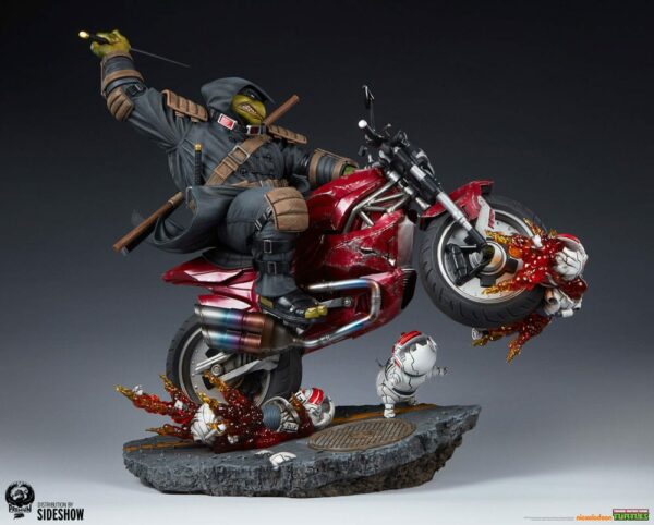 LES TORTUES NINJA – Statuette 1/4 The Last Ronin on Bike 53 cm – Image 10
