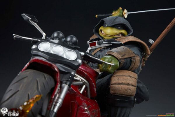 LES TORTUES NINJA – Statuette 1/4 The Last Ronin on Bike 53 cm – Image 12