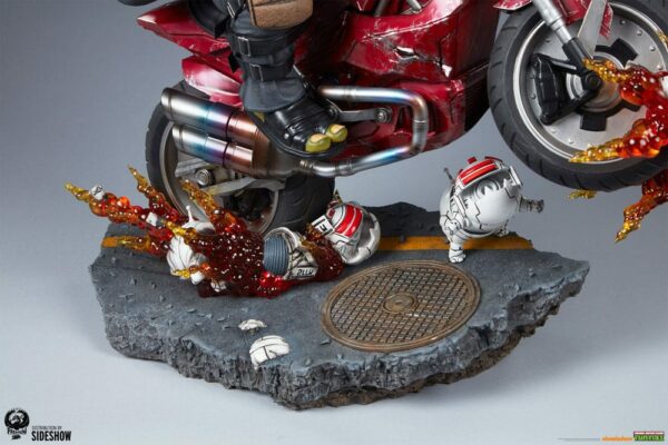 LES TORTUES NINJA – Statuette 1/4 The Last Ronin on Bike 53 cm – Image 24