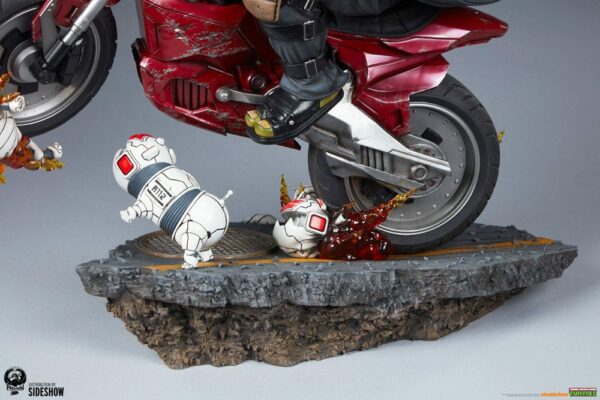 LES TORTUES NINJA – Statuette 1/4 The Last Ronin on Bike 53 cm – Image 25