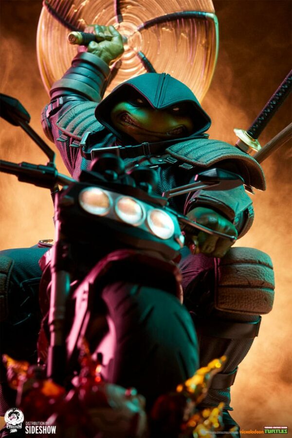 LES TORTUES NINJA – Statuette 1/4 The Last Ronin on Bike 53 cm – Image 27