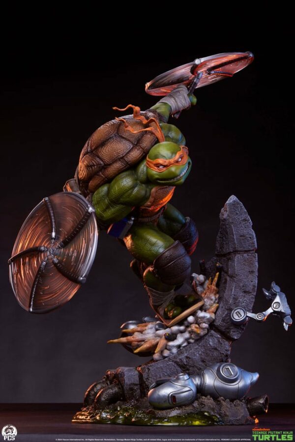 LES TORTUES NINJA – Statuette 1/3 Michelangelo 67 cm – Image 2