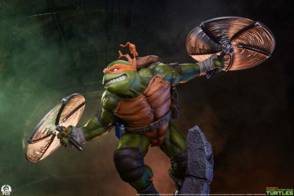 LES TORTUES NINJA – Statuette 1/3 Michelangelo 67 cm – Image 3