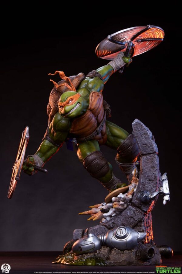 LES TORTUES NINJA – Statuette 1/3 Michelangelo 67 cm – Image 5