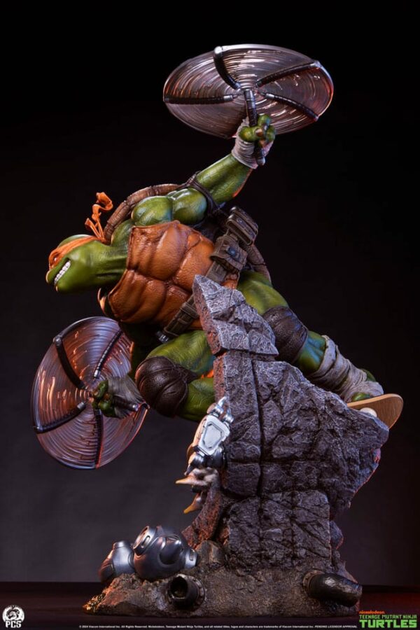 LES TORTUES NINJA – Statuette 1/3 Michelangelo 67 cm – Image 6