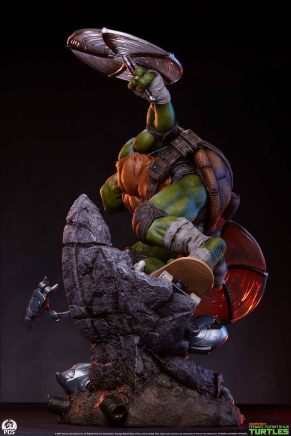 LES TORTUES NINJA – Statuette 1/3 Michelangelo 67 cm – Image 7
