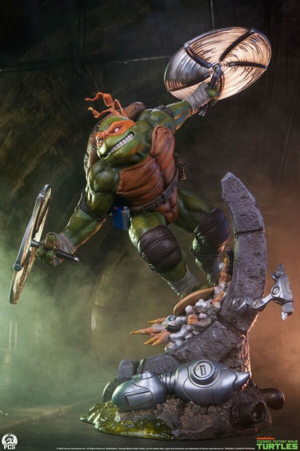 LES TORTUES NINJA – Statuette 1/3 Michelangelo 67 cm – Image 26
