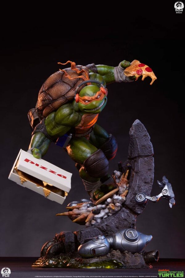 LES TORTUES NINJA – Statuette 1/3 Michelangelo (Deluxe Edition) 67 cm – Image 2