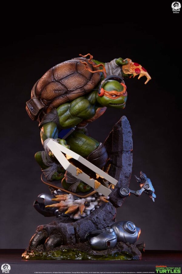 LES TORTUES NINJA – Statuette 1/3 Michelangelo (Deluxe Edition) 67 cm – Image 7