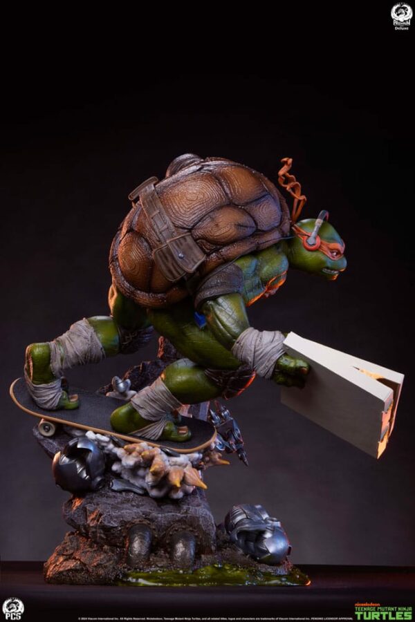 LES TORTUES NINJA – Statuette 1/3 Michelangelo (Deluxe Edition) 67 cm – Image 8