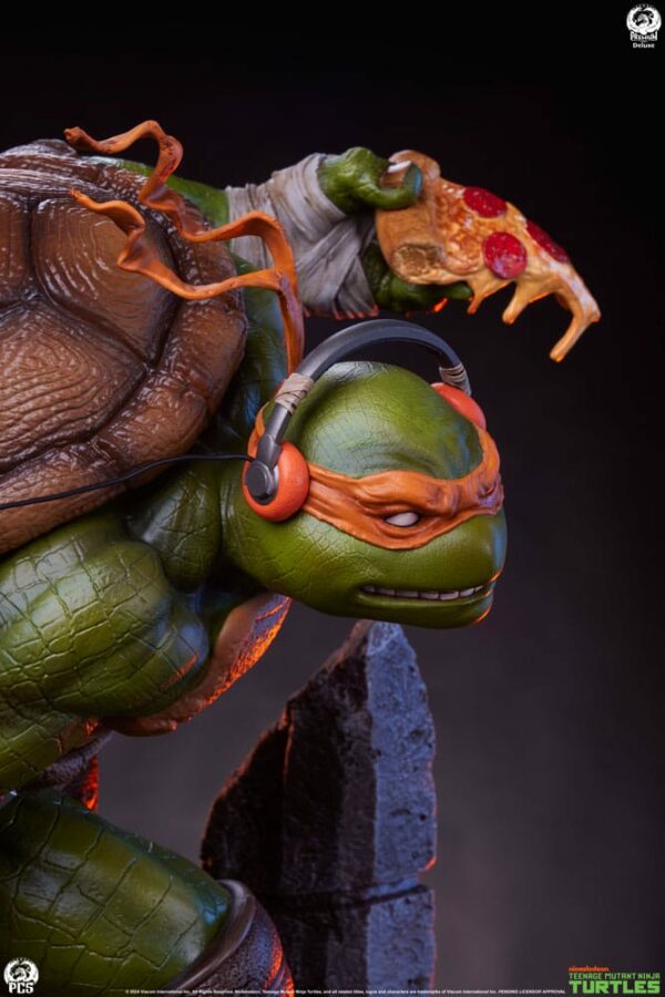 LES TORTUES NINJA – Statuette 1/3 Michelangelo (Deluxe Edition) 67 cm – Image 19