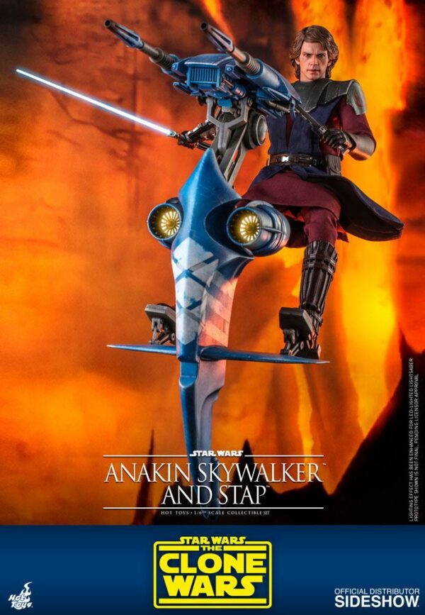 STAR WARS – Figurine 1/6 Anakin Skywalker & STAP The Clone Wars 31 cm – Image 2