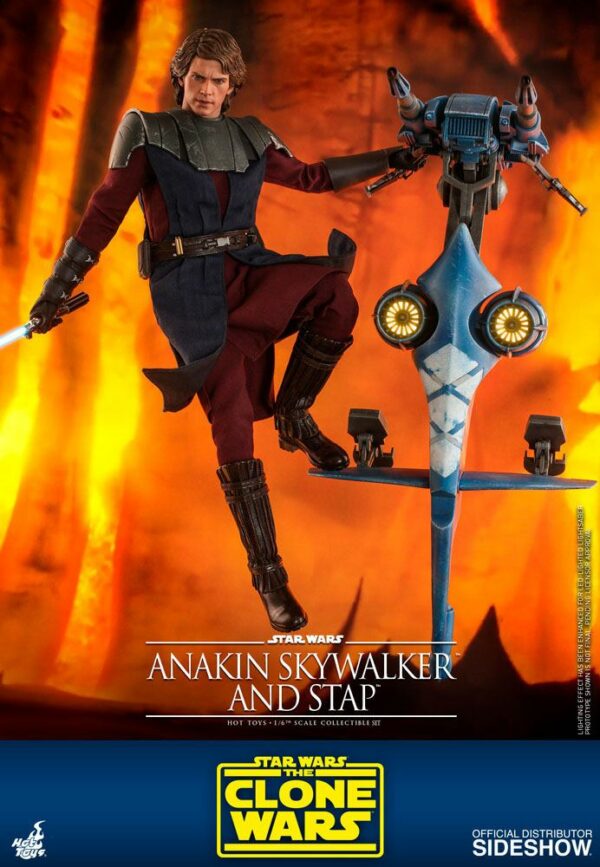 STAR WARS – Figurine 1/6 Anakin Skywalker & STAP The Clone Wars 31 cm – Image 4