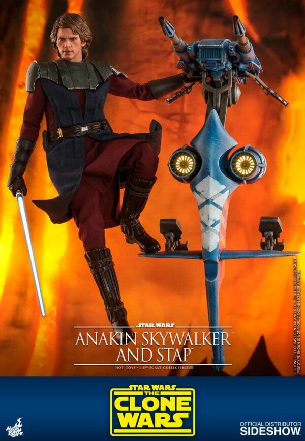 STAR WARS – Figurine 1/6 Anakin Skywalker & STAP The Clone Wars 31 cm – Image 5