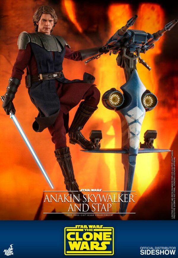 STAR WARS – Figurine 1/6 Anakin Skywalker & STAP The Clone Wars 31 cm – Image 6
