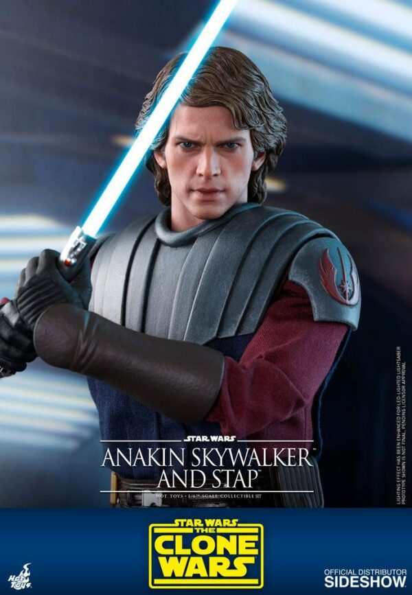 STAR WARS – Figurine 1/6 Anakin Skywalker & STAP The Clone Wars 31 cm – Image 9
