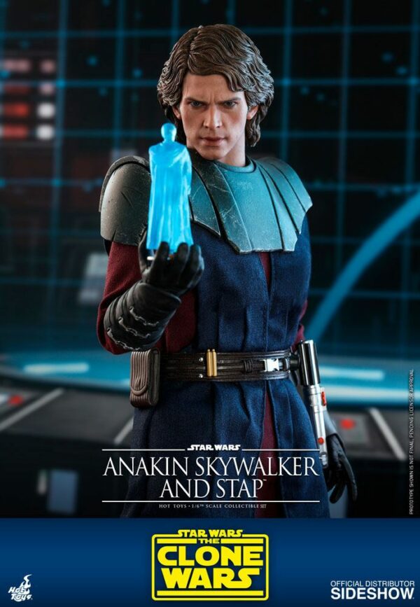 STAR WARS – Figurine 1/6 Anakin Skywalker & STAP The Clone Wars 31 cm – Image 10