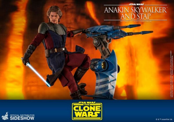 STAR WARS – Figurine 1/6 Anakin Skywalker & STAP The Clone Wars 31 cm – Image 13