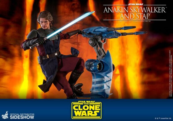 STAR WARS – Figurine 1/6 Anakin Skywalker & STAP The Clone Wars 31 cm – Image 14