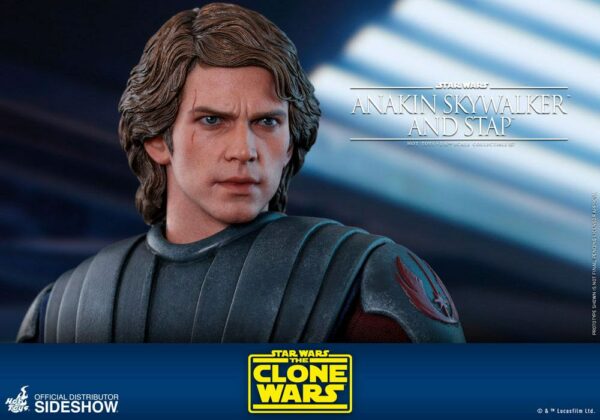 STAR WARS – Figurine 1/6 Anakin Skywalker & STAP The Clone Wars 31 cm – Image 16