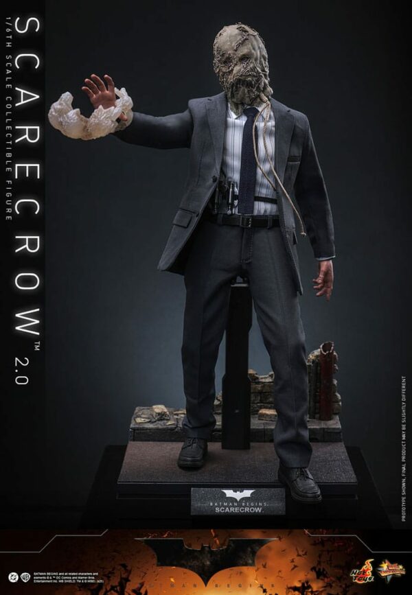 DC COMICS – Figurine Movie Masterpiece 1/6 L’Épouvantail 2.0 Batman Begins 30 cm – Image 6