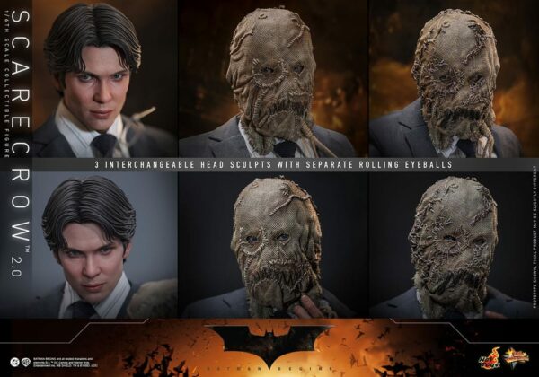 DC COMICS – Figurine Movie Masterpiece 1/6 L’Épouvantail 2.0 Batman Begins 30 cm – Image 20