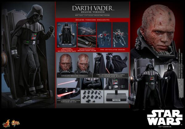 STAR WARS – Figurine 1/6 Movie Masterpiece Dark Vador Star Wars : Episode III (Deluxe Version) 35 cm – Image 16