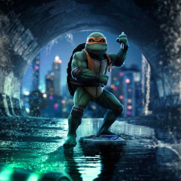 LES TORTUES NINJA – Statuette 1/10 Art Scale Michelangelo 19 cm – Image 4