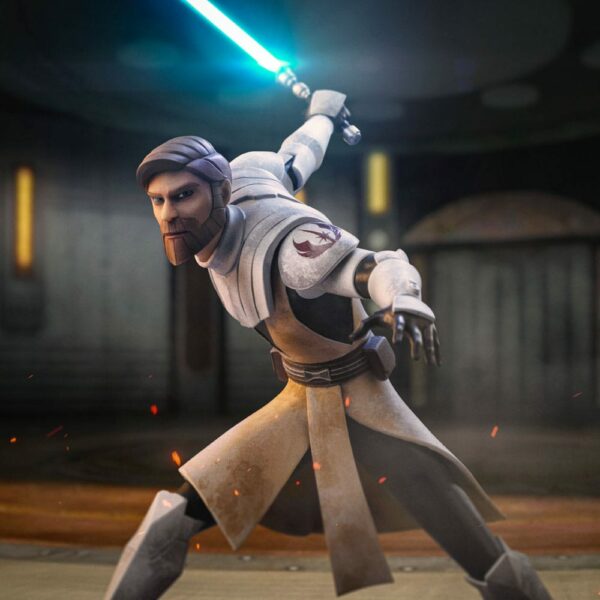 STAR WARS – Statuette 1/10 Deluxe Art Scale Obi-Wan Kenobi (The Clone Wars) 27 cm – Image 6