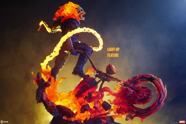 MARVEL – Statuette Premium Format Ghost Rider Classic Variant 53 cm – Image 3