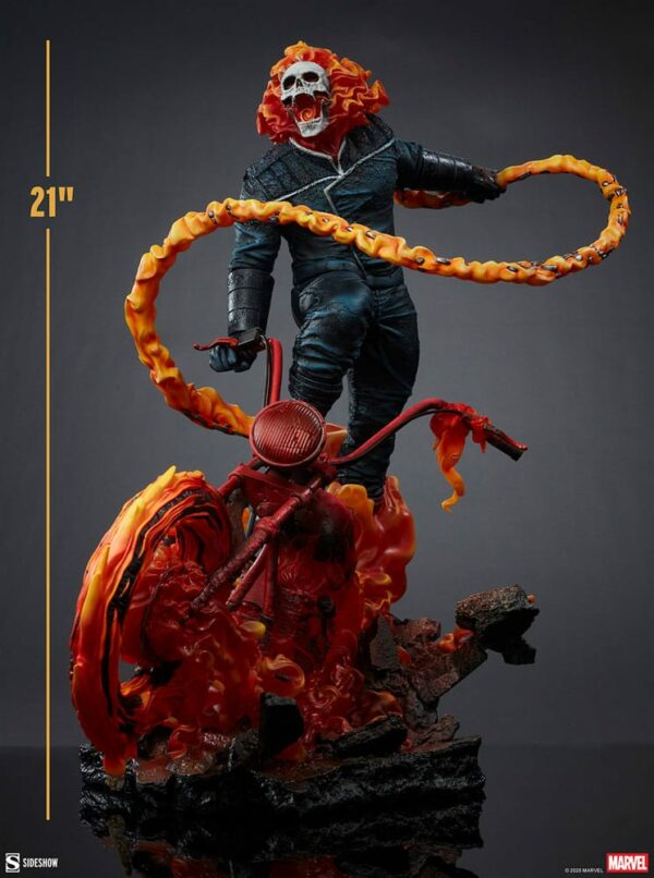 MARVEL – Statuette Premium Format Ghost Rider Classic Variant 53 cm – Image 7