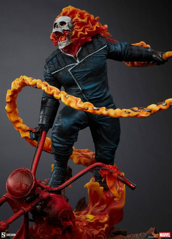 MARVEL – Statuette Premium Format Ghost Rider Classic Variant 53 cm – Image 8