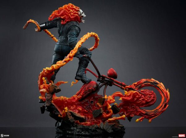 MARVEL – Statuette Premium Format Ghost Rider Classic Variant 53 cm – Image 10