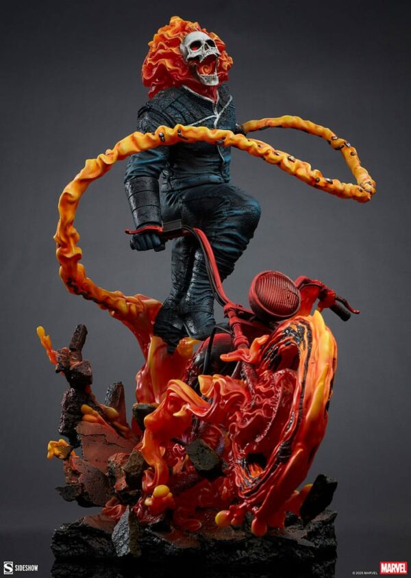 MARVEL – Statuette Premium Format Ghost Rider Classic Variant 53 cm – Image 12