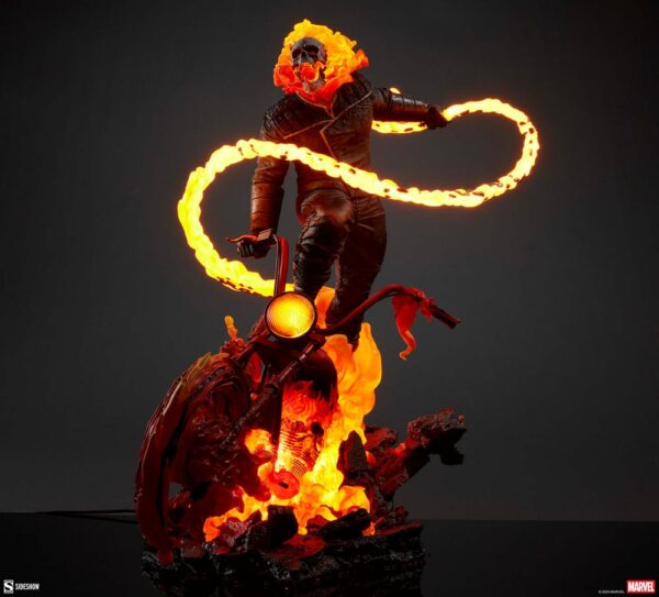 MARVEL – Statuette Premium Format Ghost Rider Classic Variant 53 cm – Image 13