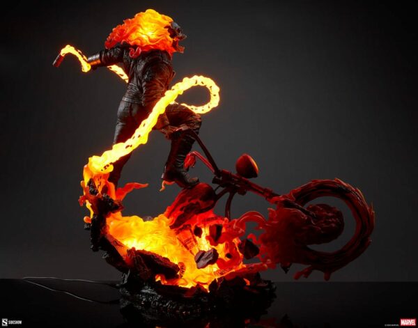 MARVEL – Statuette Premium Format Ghost Rider Classic Variant 53 cm – Image 14