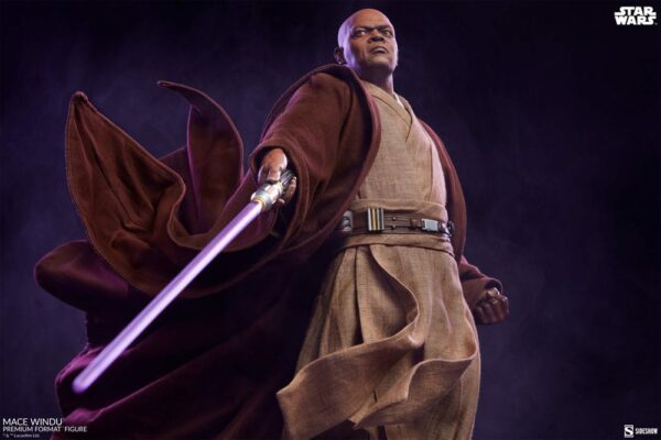 STAR WARS – Statuette Premium Format Mace Windu 53 cm – Image 2