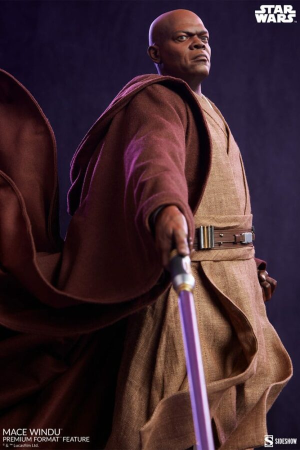 STAR WARS – Statuette Premium Format Mace Windu 53 cm – Image 4