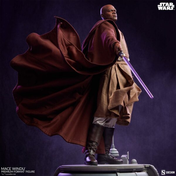 STAR WARS – Statuette Premium Format Mace Windu 53 cm – Image 5