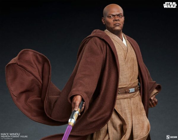 STAR WARS – Statuette Premium Format Mace Windu 53 cm – Image 10